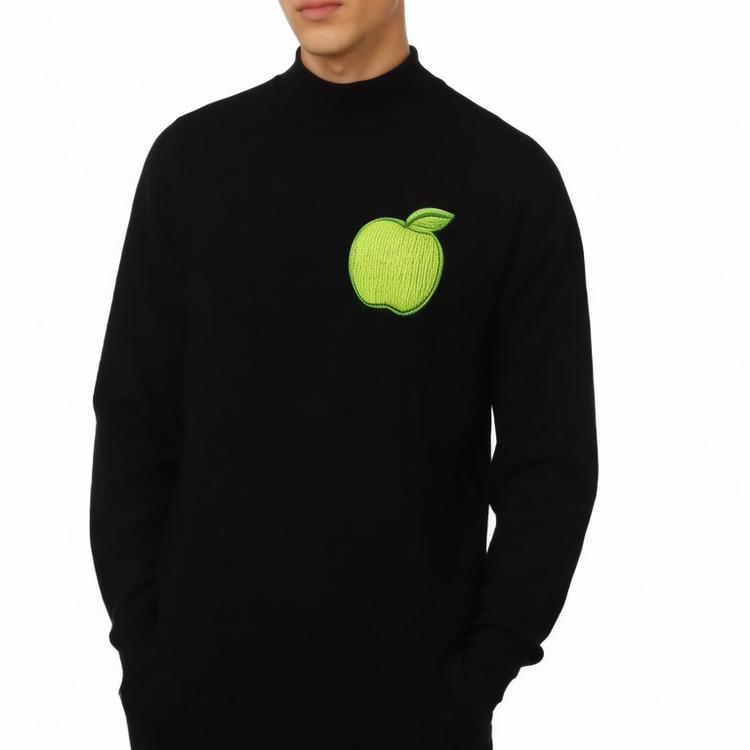 Men's Sweatshirt fit  Mock Neck heavy weight Cotton Oversize Crewneck streetwear men's hoodies sweatshirts for men