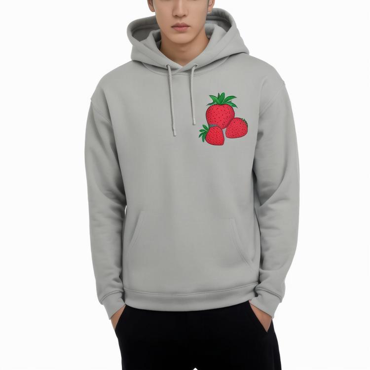 men's hoodies oversize pocket functional hoodies puff printing streetwear drop shoulder heavyweight cotton hoodie for men