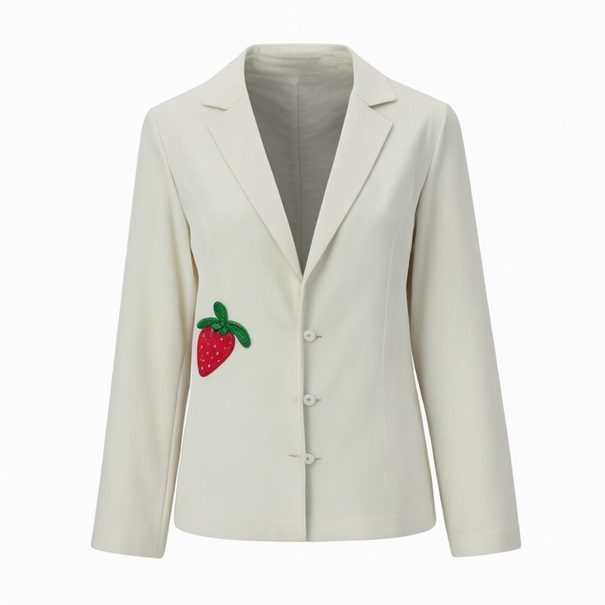 Women's 2024 Summer New Fashion French Style Commuting Waist Slimming Single-breast Blazer