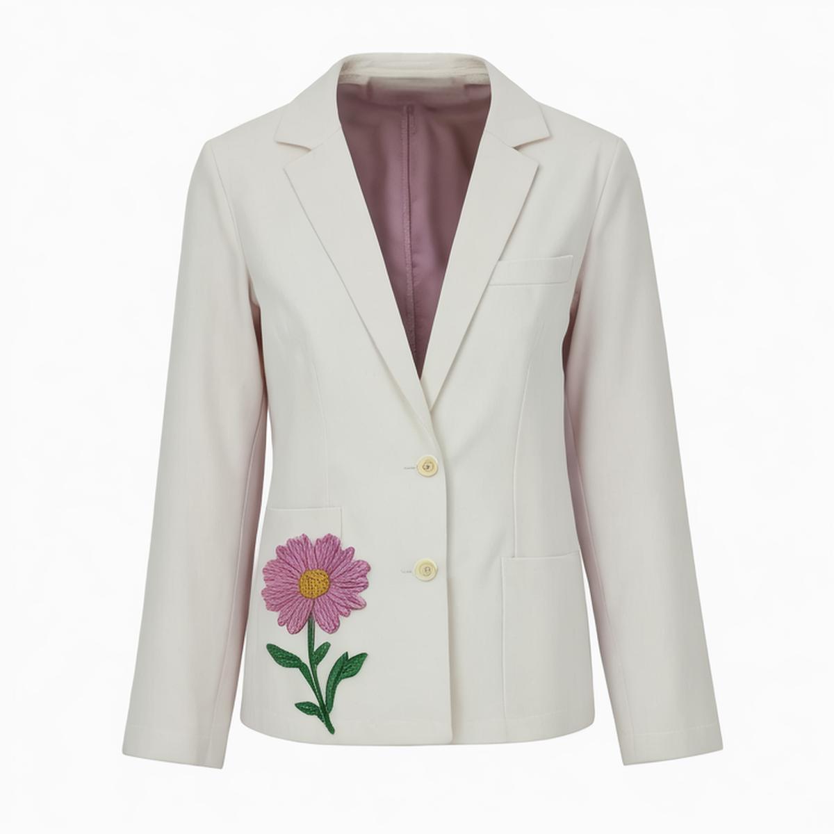 Women's 2024 Summer New Fashion French Style Commuting Waist Slimming Single-breasted Blazer