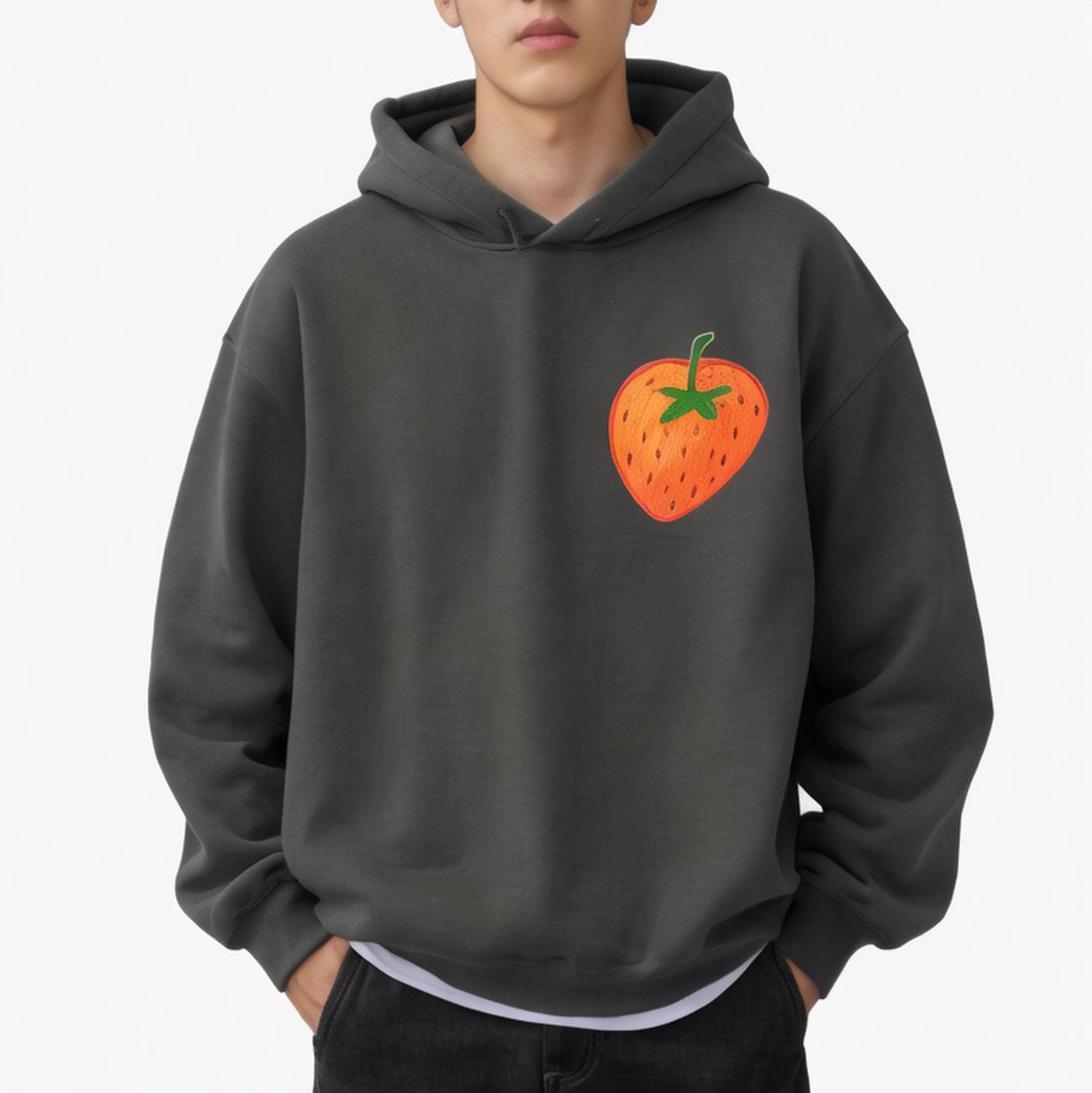 Men's hoodies Streetwear drop shoulder heavyweight Cotton Pullover oversize sweatshirts vintage hoodie for men