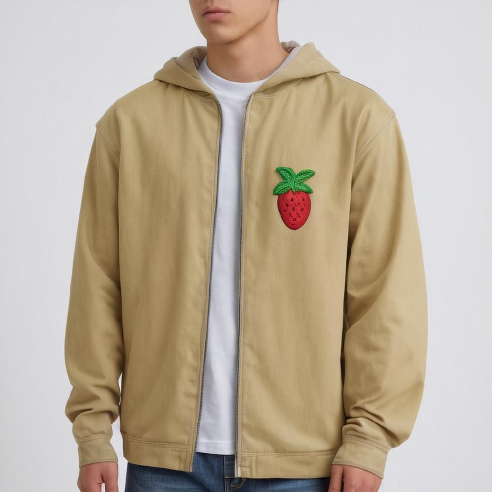 men's hoodies oversize full zip functional hoodies streetwear drop shoulder heavyweight blank zipper hoodie for men