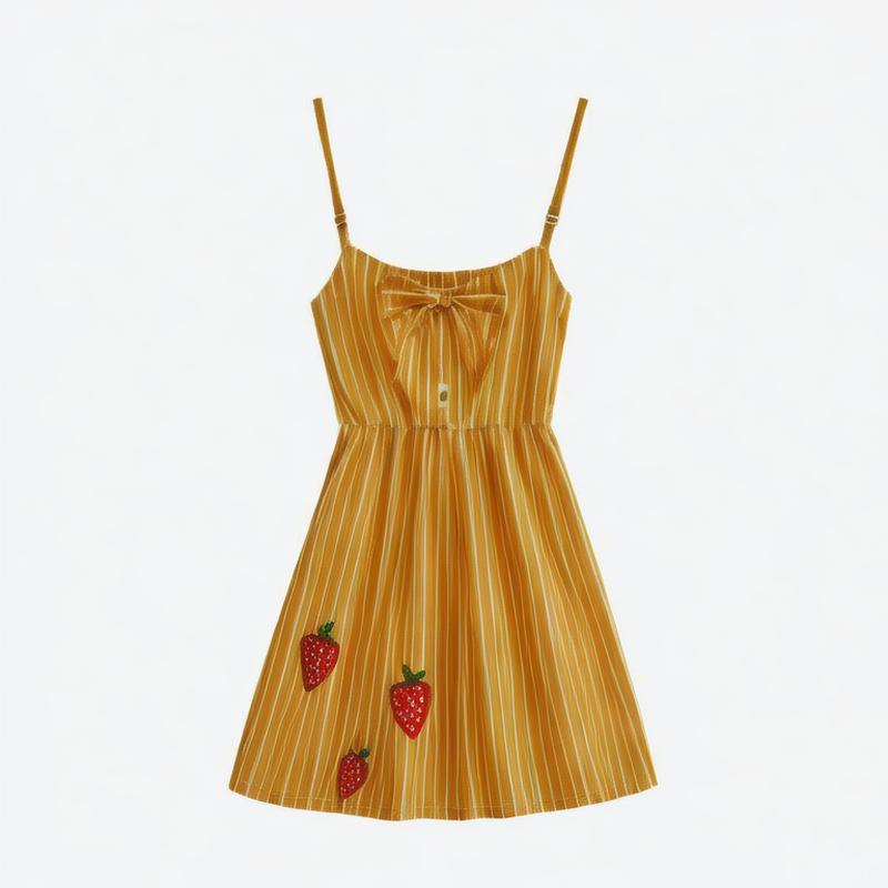 women's clothing 2024 early autumn new pure desire style sweet backless sling V-neck dress short skirt 8034522