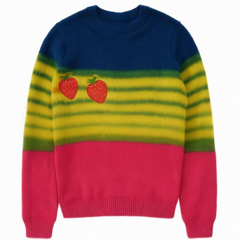 print sweaters men cotton knitwear pullover winter crew neck  kint sweaters men