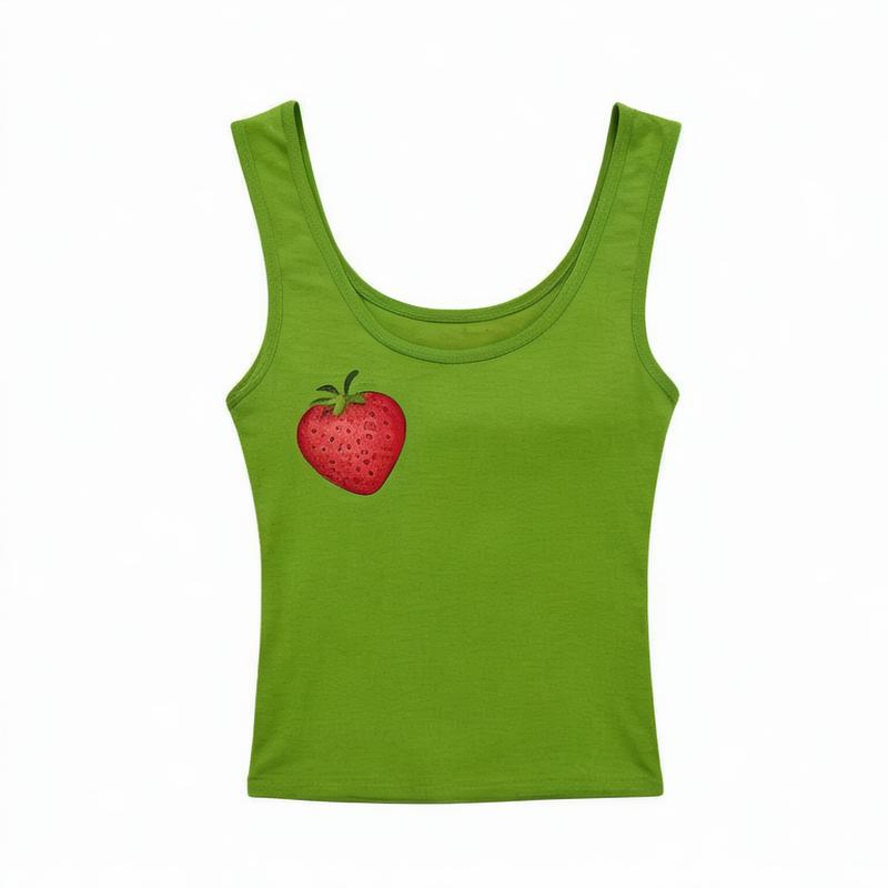 women's clothing 2024 summer new style inner wear knitted sweater short slim square collar all-match solid color vest