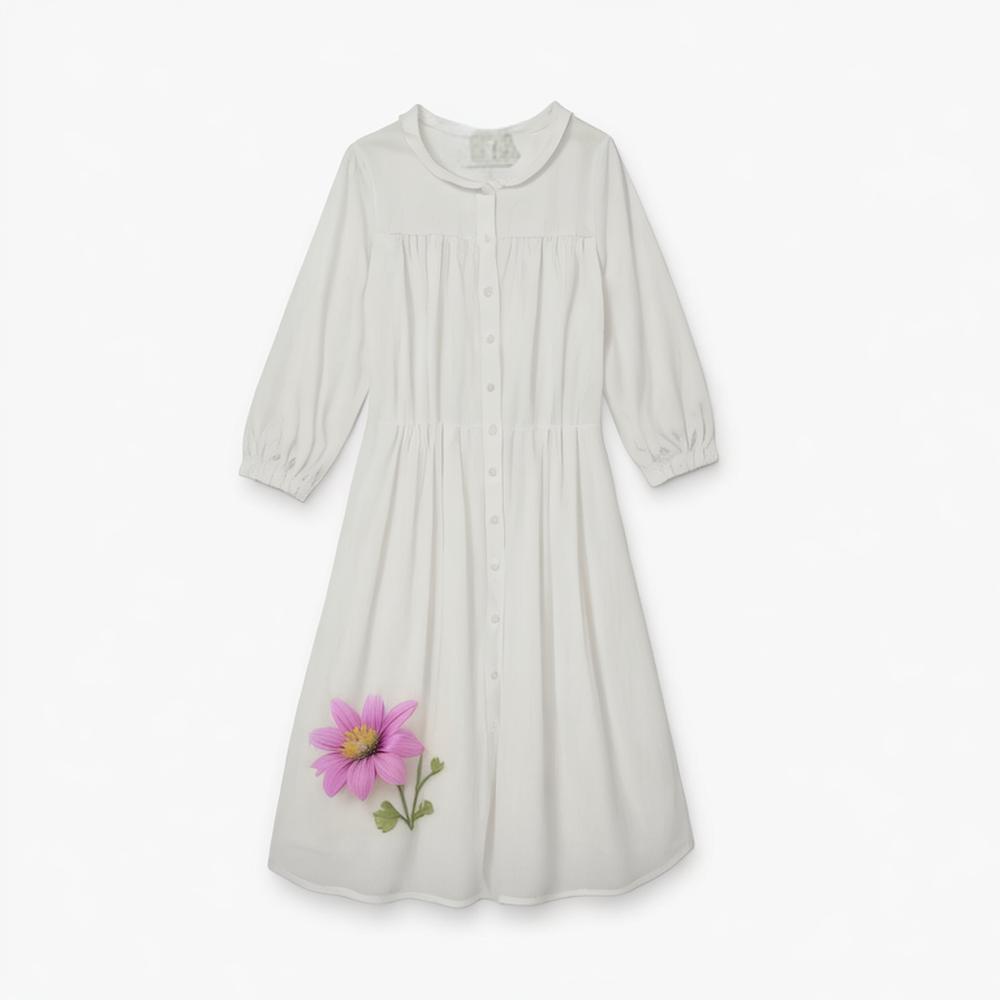 Women 2024 summer New Chic Fashion Series puffy sleeves Dress Vintage Short Sleeve Female Dresses robe Mujer