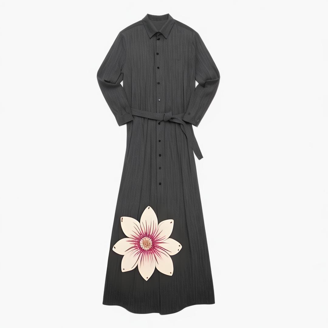 Women 2024 summer New Chic Fashion necktie Midi Dress Vintage Short Sleeve Female Dresses robe Mujer