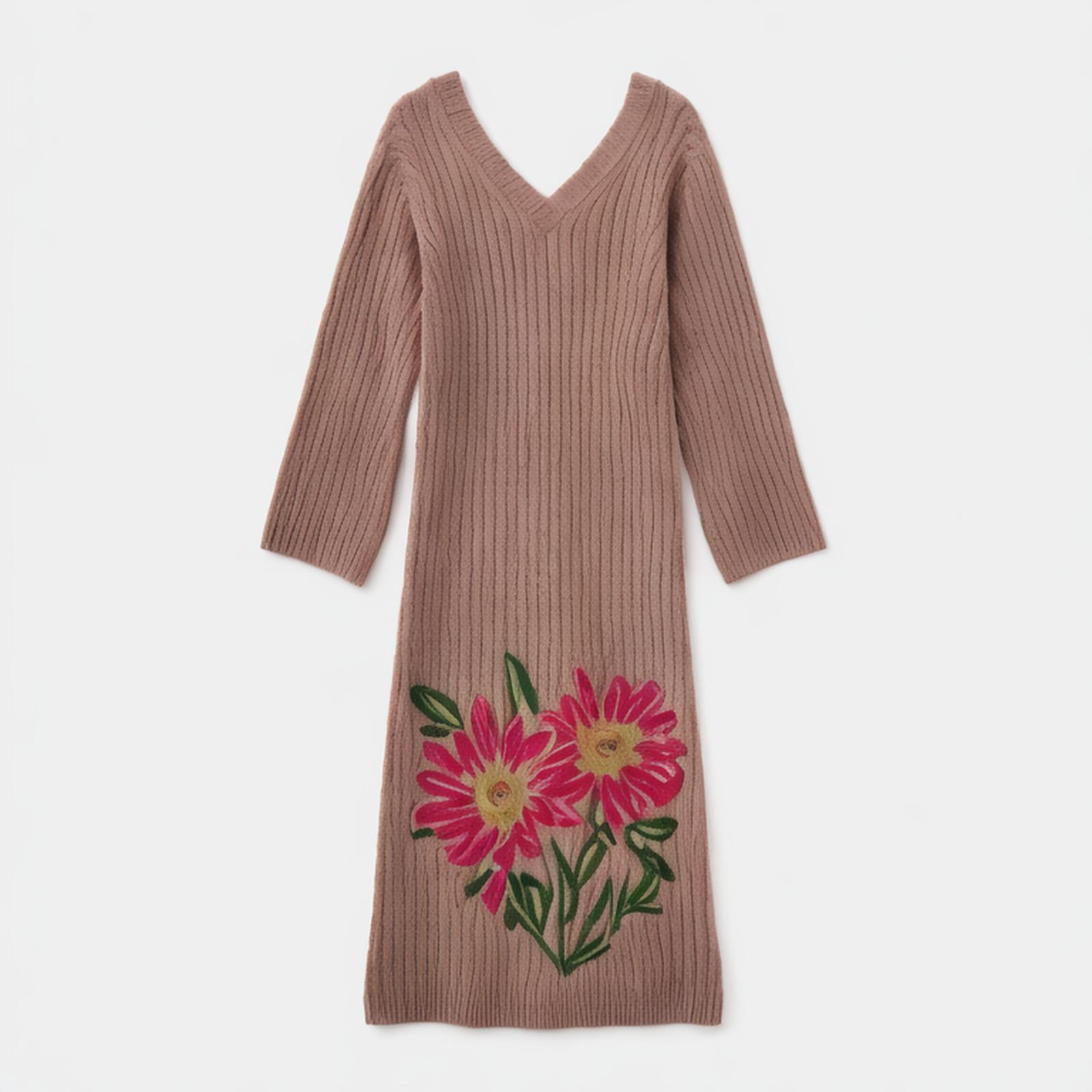 Women 2024 summer New Fashion Hollow long style MIDI Dress Vintage Long Sleeve Female Dresses robe Mujer