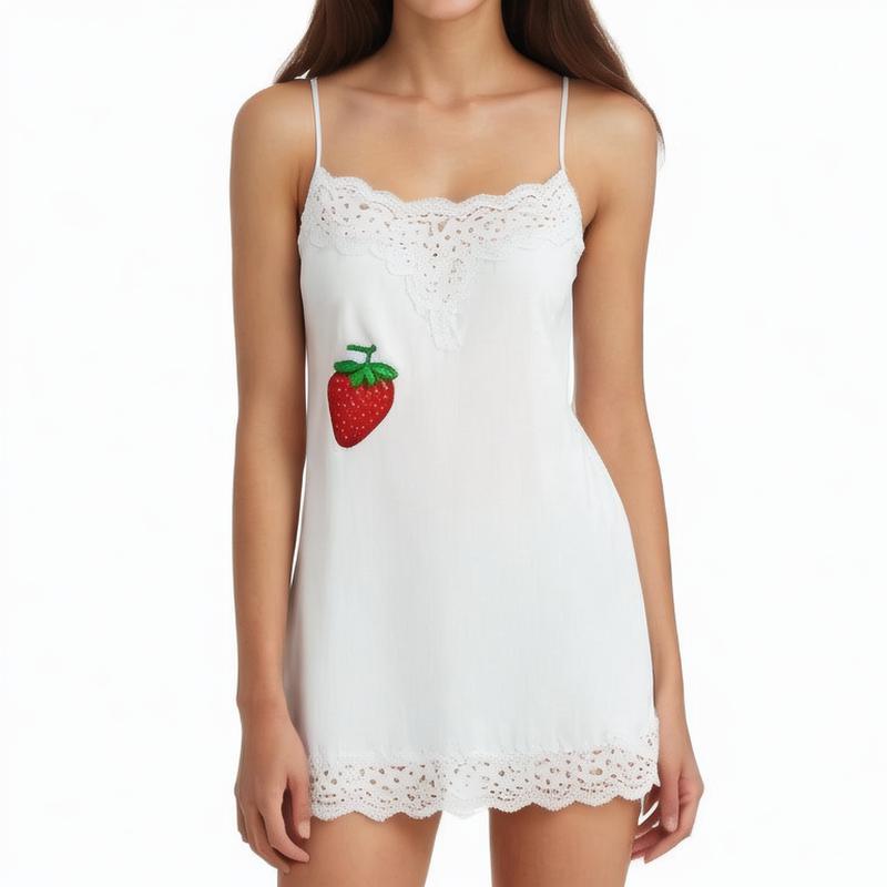 Silk mini sleep dress