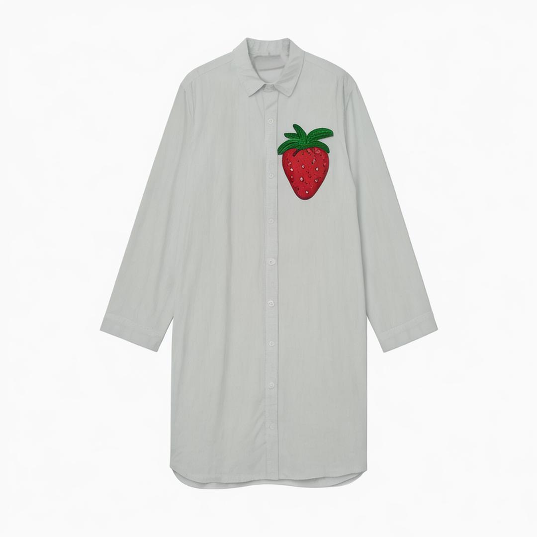 Women 2024 summer New Chic Fashion supertextur Blouses Vintage Long Sleeve Female Shirts Blusas Chic Tops