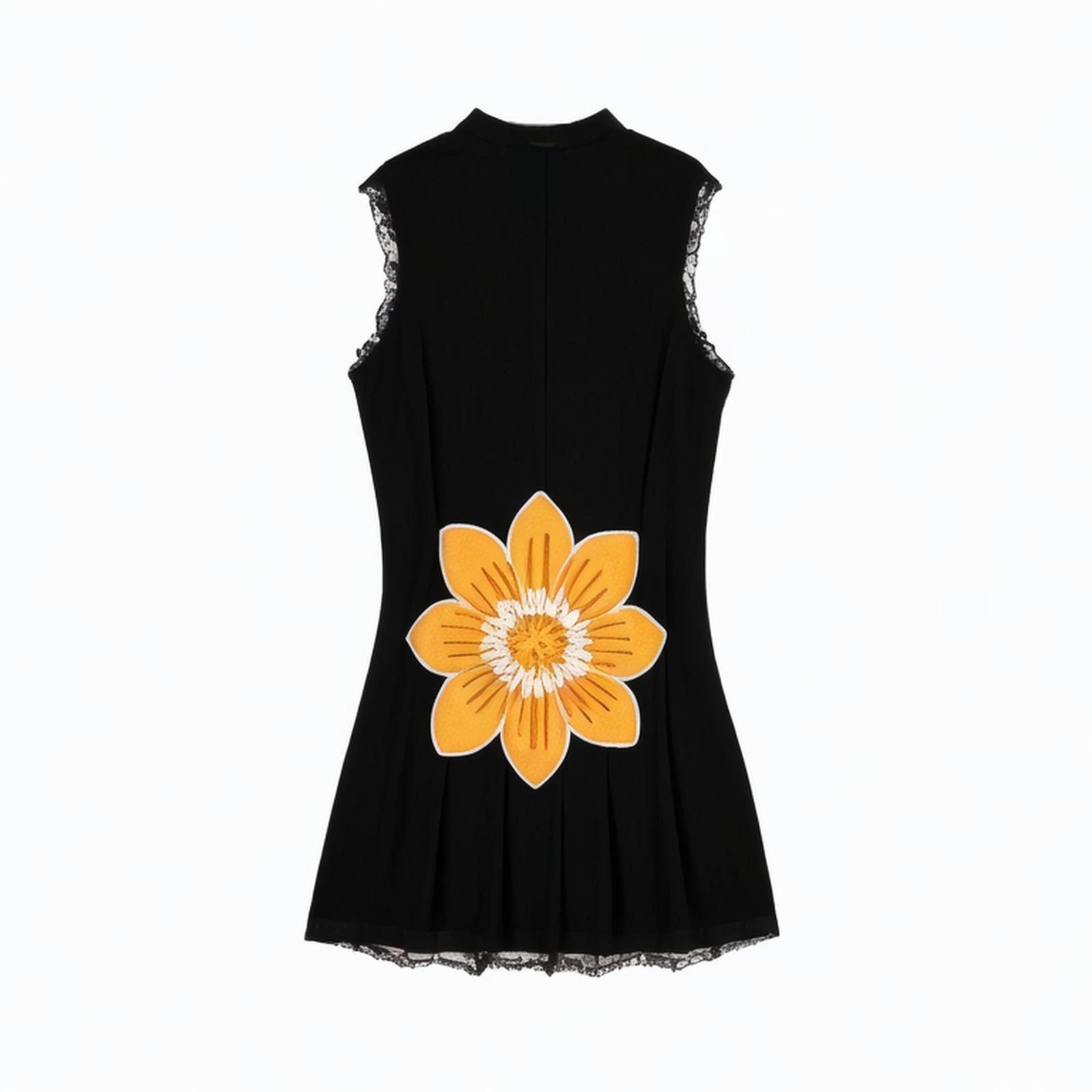 Women 2024 summer New Chic Fashion Phase patchwork knitt vest mini Dress Vintage Sleeveless Female Dresses robe Mujer