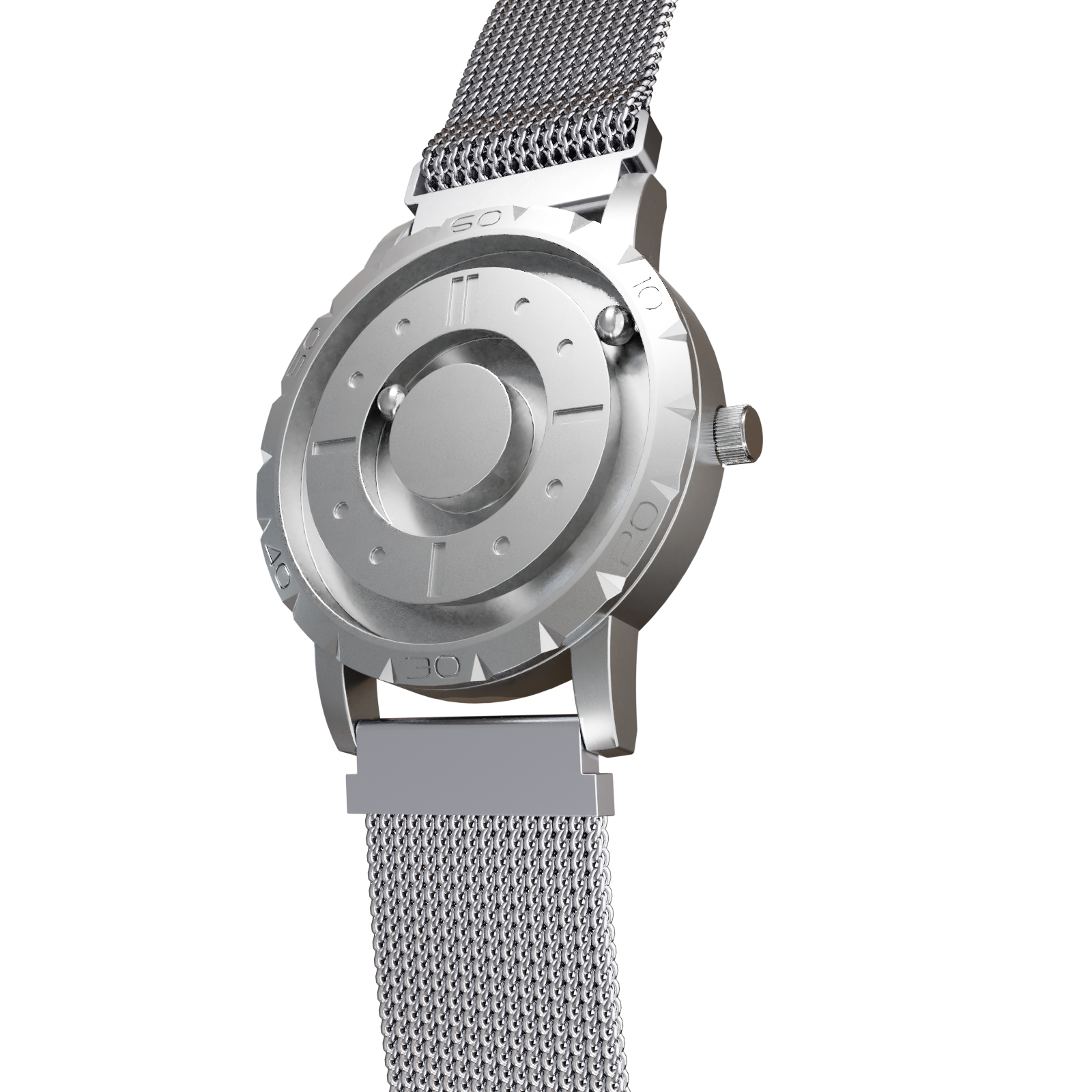 Komet Silver mesh magnetic silver
