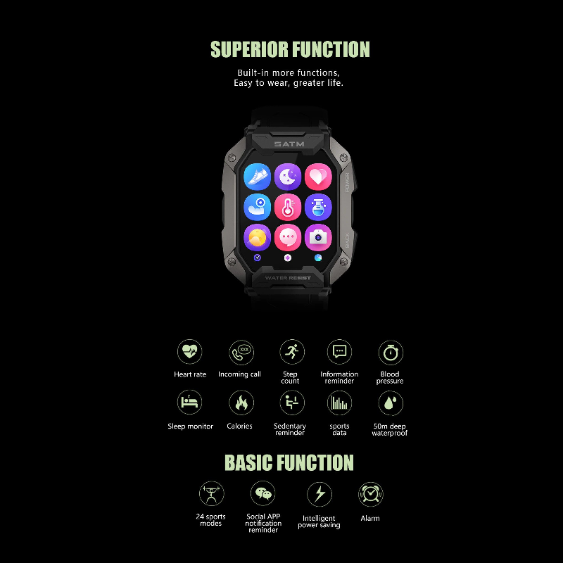 Multi-Function Smart Watch (C-series)