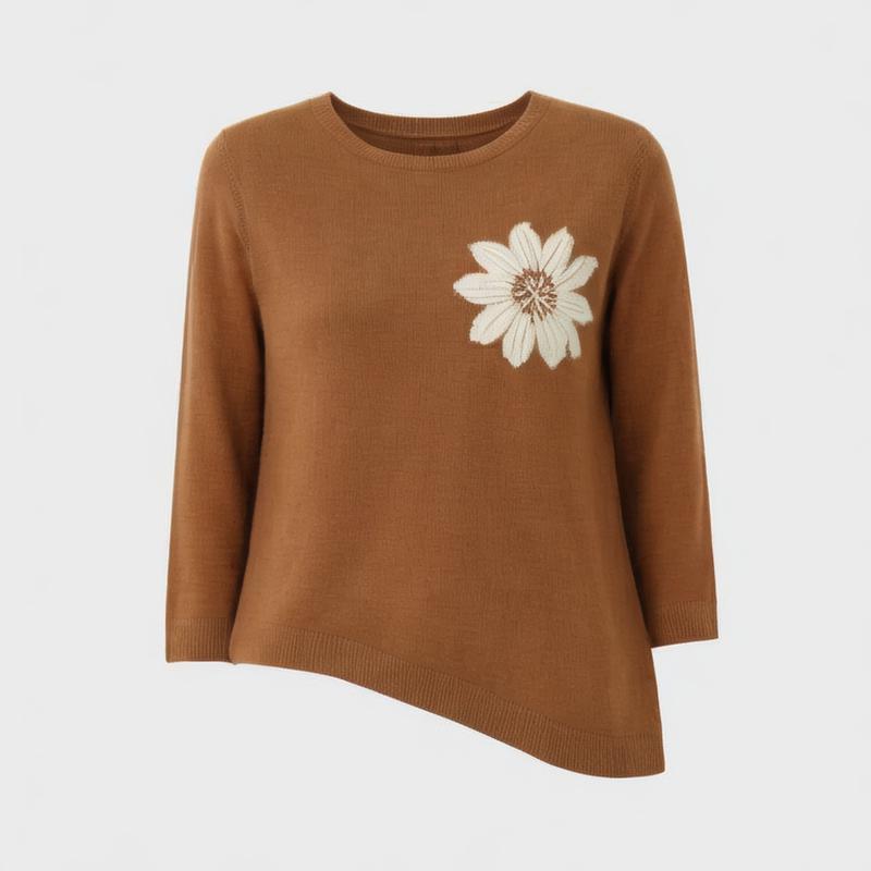 Pleats 24 spring and summer basic t-shirt casual style ese Korean pullover round neck loose slimming pleat top