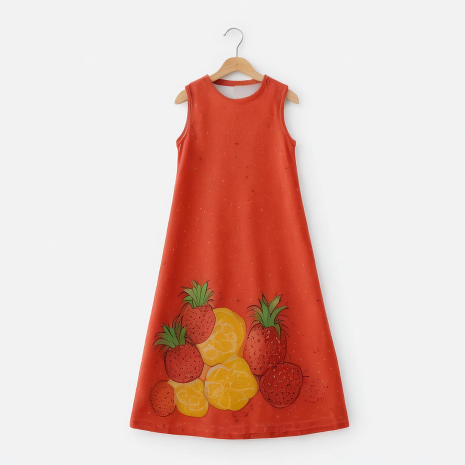 Women 2024 summer New Chic Fashion printing Midi Dress Vintage Sleeveless Tie-up Straps Female Dresses robe Mujer