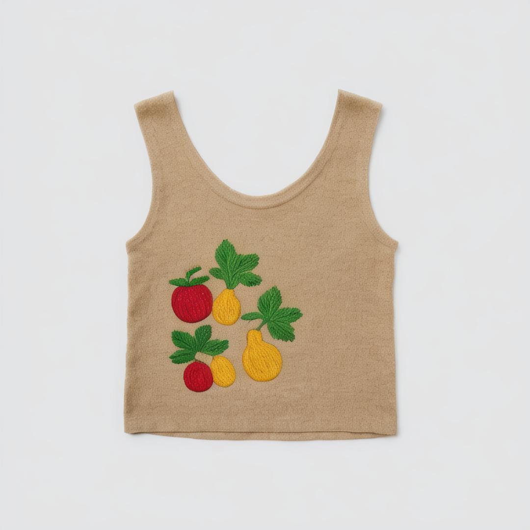 Women 2024 summer New Chic Fashion Jacquard mesh knitt short Tank Tops Vintage sleeveless Female   Chic Tops