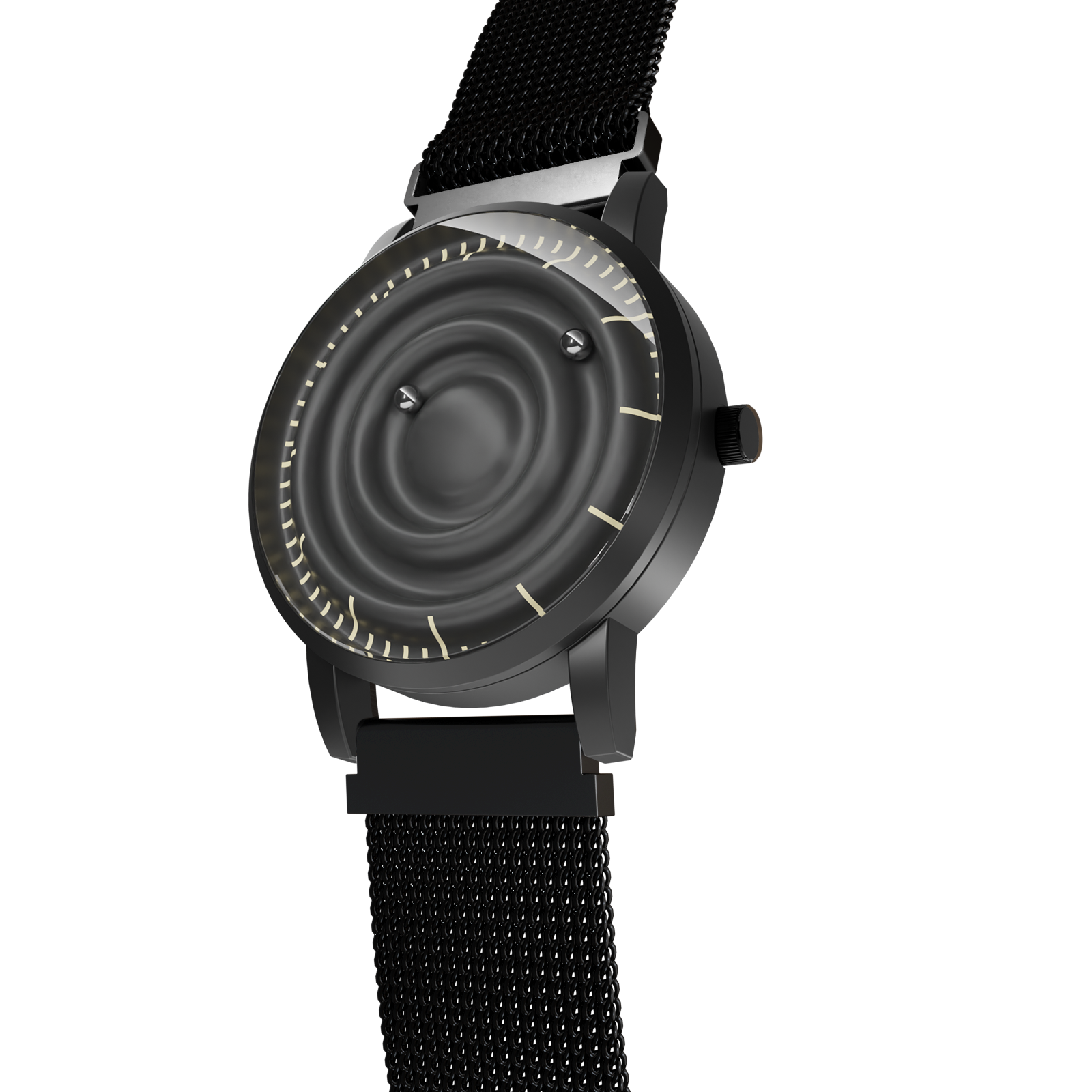 Wave Black — mesh magnetic black