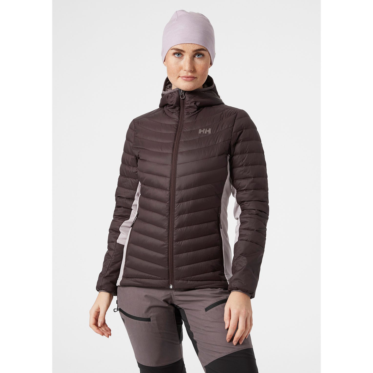 W VERGLAS HOODED DOWN HYBRID INSULATOR