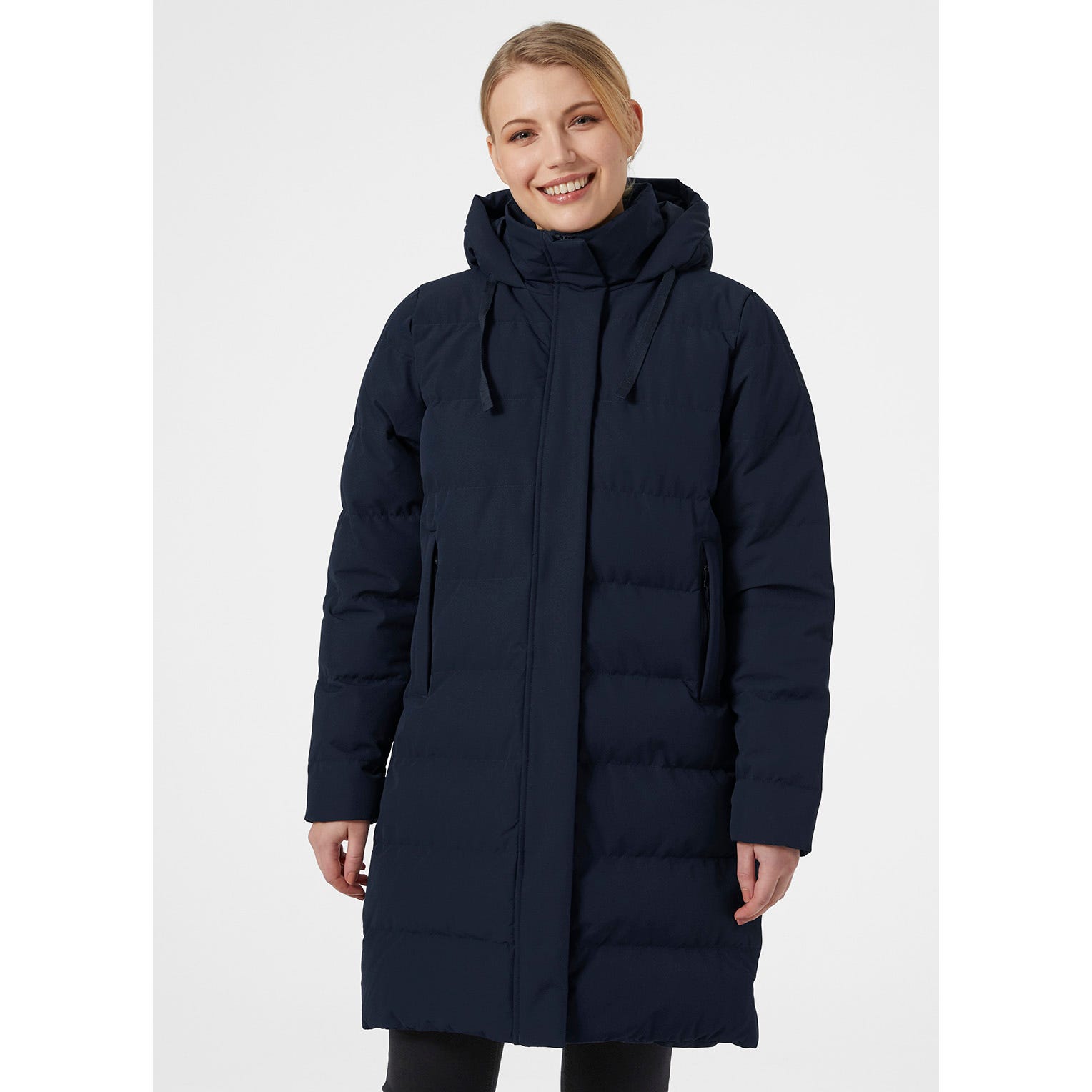 W MONO MATERIAL PUFFY PARKA