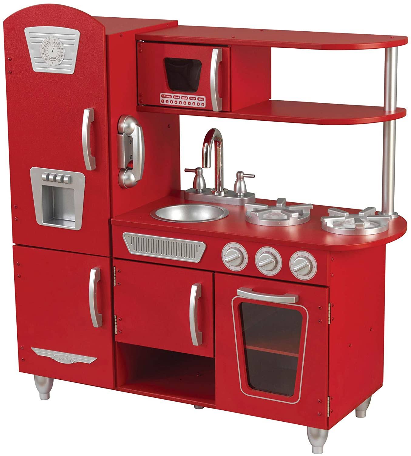Kidkraft 53173 Vintage Kitchen,Red - Ritoyou