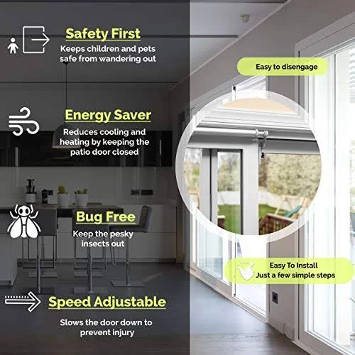 thumbnail image 2 of Automatic Sliding Door Closer, Self-Closing Sliding Door 2 of 11