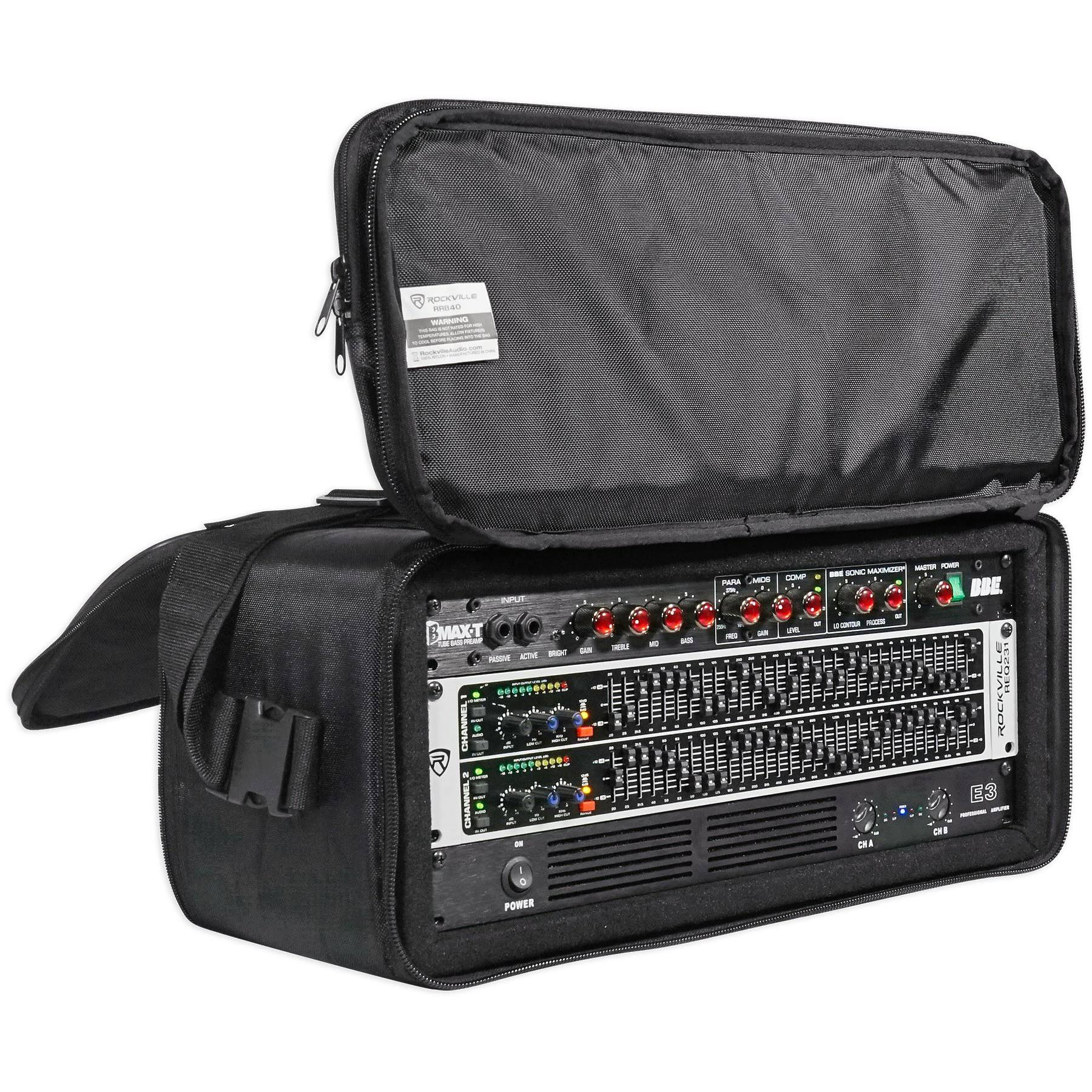 Rockville RRB40 4U Rack Bag Double-Sided Case with 12x22 Depth ...