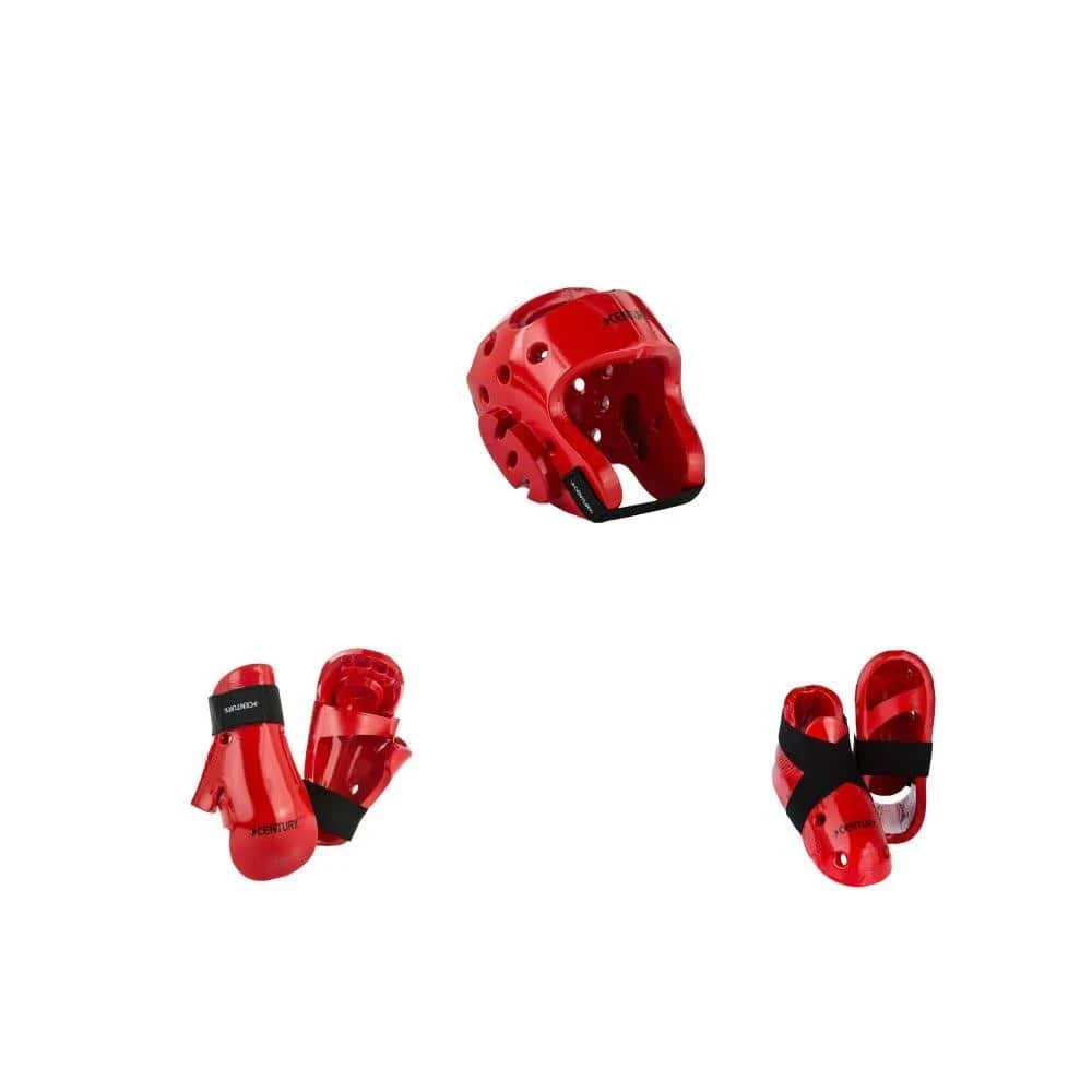 Century Karate Sparring Gear Combo Set, Red Ritoyou