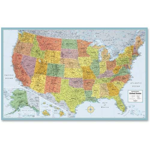 Rand McNally M Series Full Color Laminated United States Wall Map 50 D71CE3C1 3D65 48E1 157D 8FC5AB8391D9