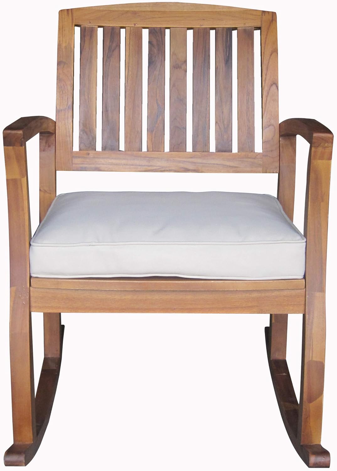 Christopher Knight Home Selma Acacia Rocking Chair with Cushion, Teak ...