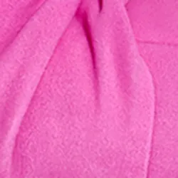 Pink knot-detailed suede leather slippers