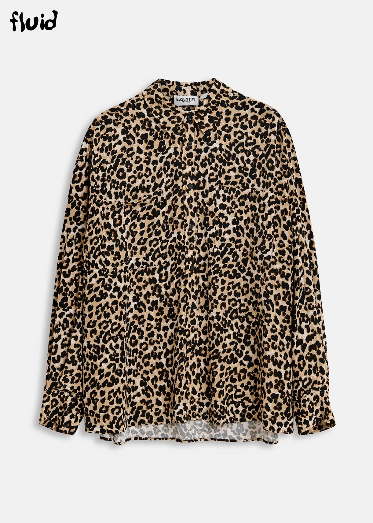 Brown leopard-print shirt