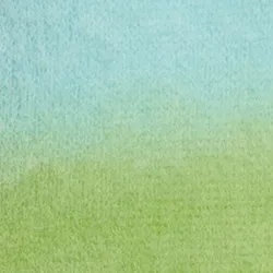Light blue and green knit sweater with gradient effect