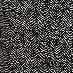 Black and white herringbone coat