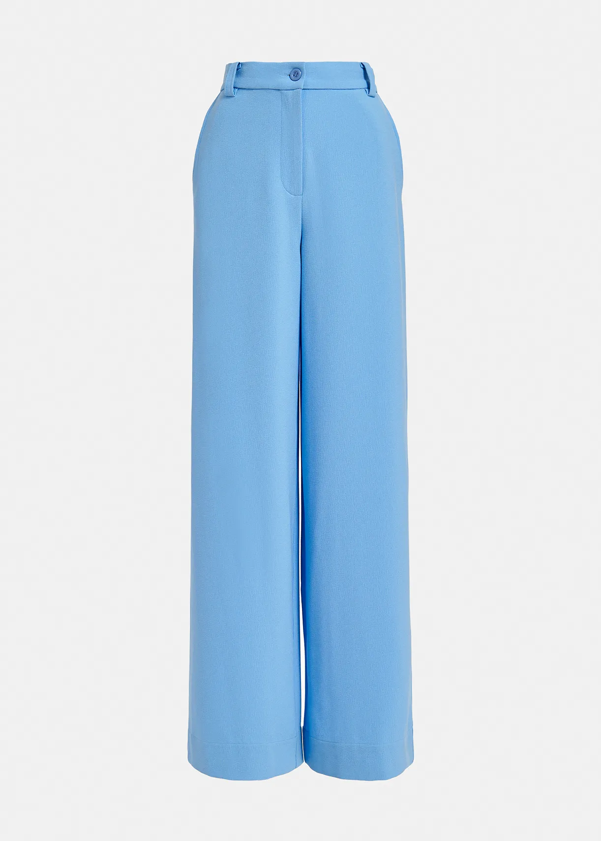 Blue wide-leg pants