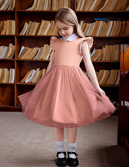 Zdluxco Arshiner Toddler Tutu Dress Little Girls Fluffy Summer Dresses Casual Party Tulle Sundress for Kids 2-6Y