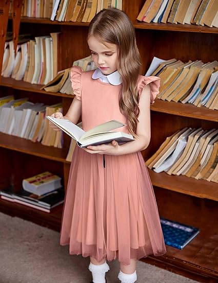 Zdluxco Arshiner Toddler Tutu Dress Little Girls Fluffy Summer Dresses Casual Party Tulle Sundress for Kids 2-6Y