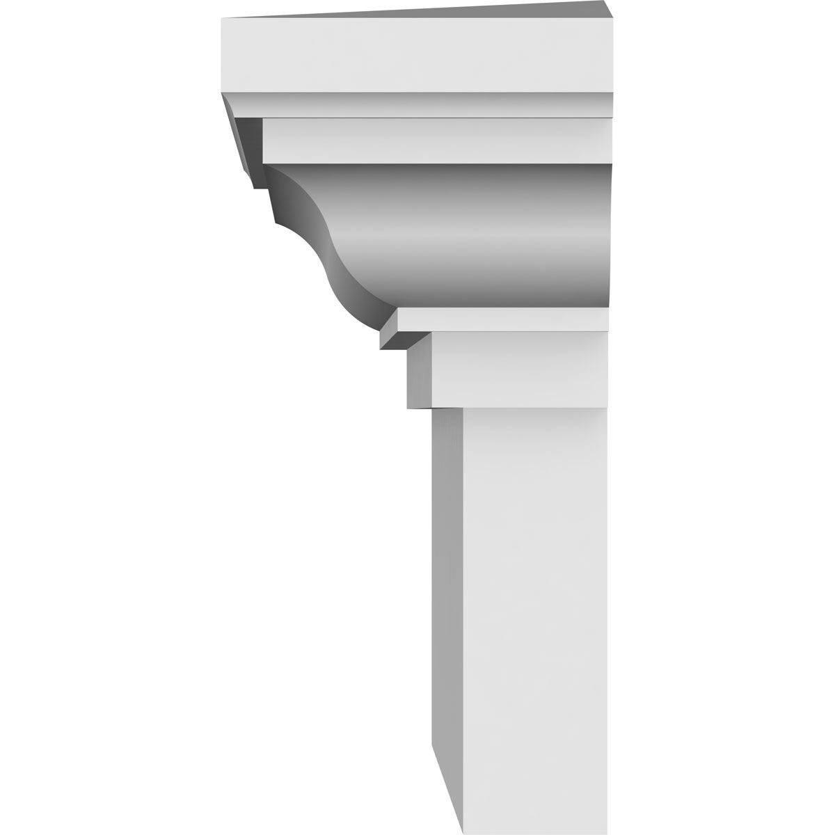 Ekena Millwork CRH06X73 73x22 Bottom Width x 76 1/2x22 Top Width x 6x22H x 1x22P Traditional Crosshead