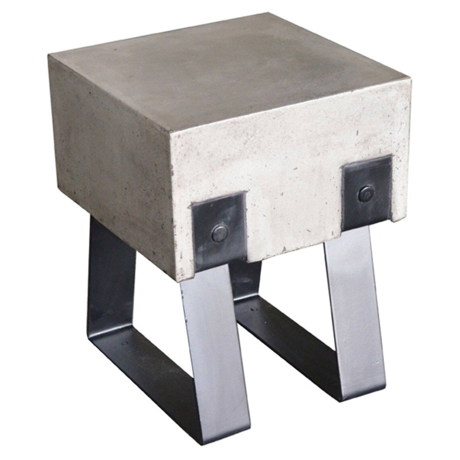 Modrest Cope Modern Concrete u0026 Black Stool