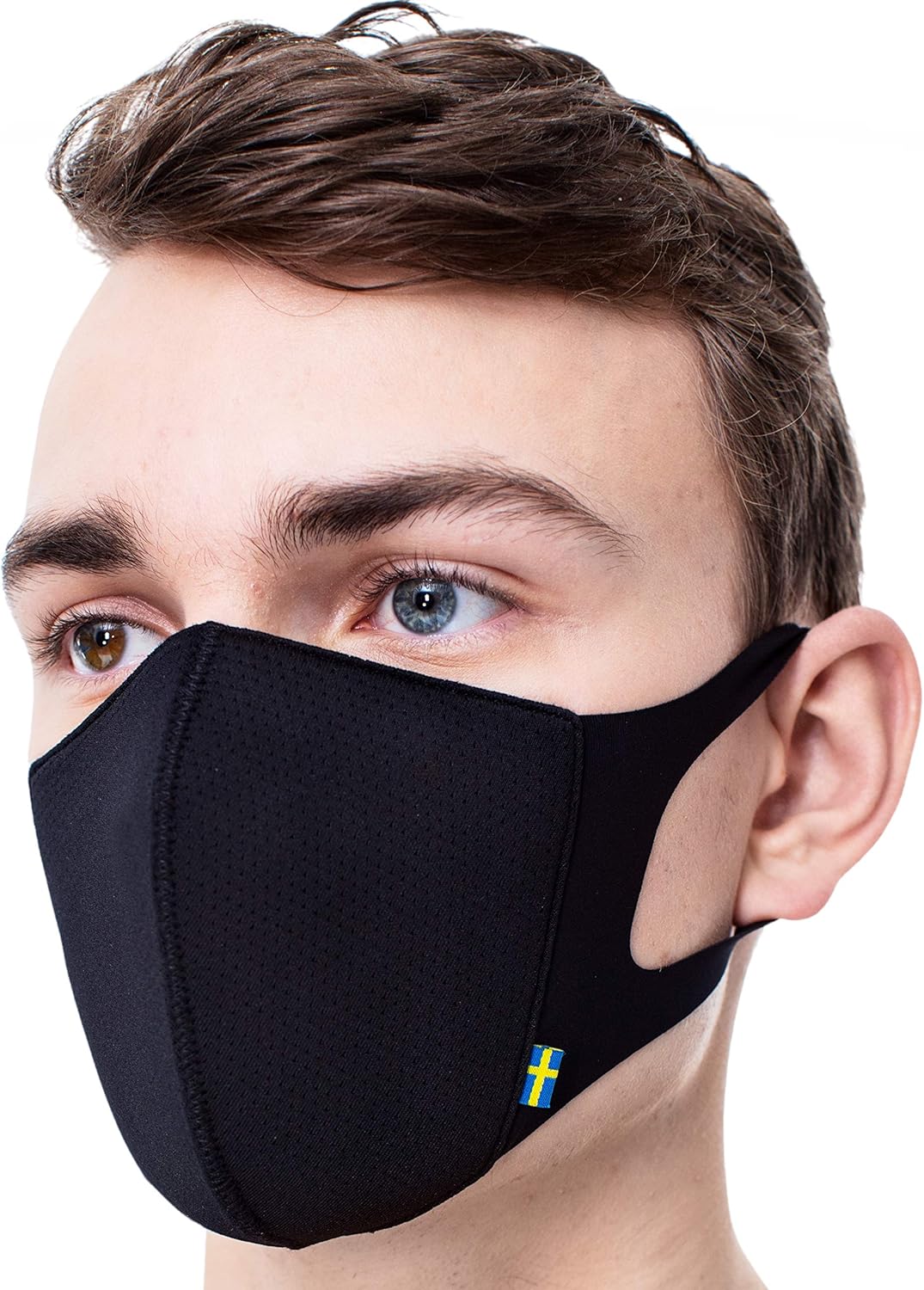 AIRINUM Lite Air Mask, Reusable Face Mask with 5-Layer Filter for Men, Women and Kids | Fashion Cover Washable Cloth Face Mask with 2 Filters (S, Aurora Blue)