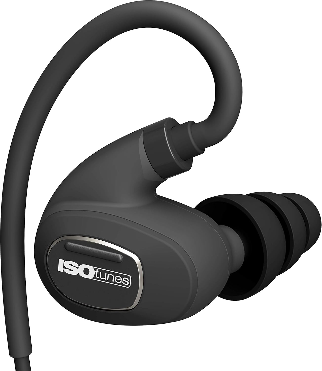 ISOtunes PRO 2.0 Bluetooth Earplug Headphones, 27 dB Noise Reduction Rating, 16+ Hour Battery, IP67 Durability, Noise Cancelling Mic, OSHA Compliant Professional Hearing Protector (Matte Black)