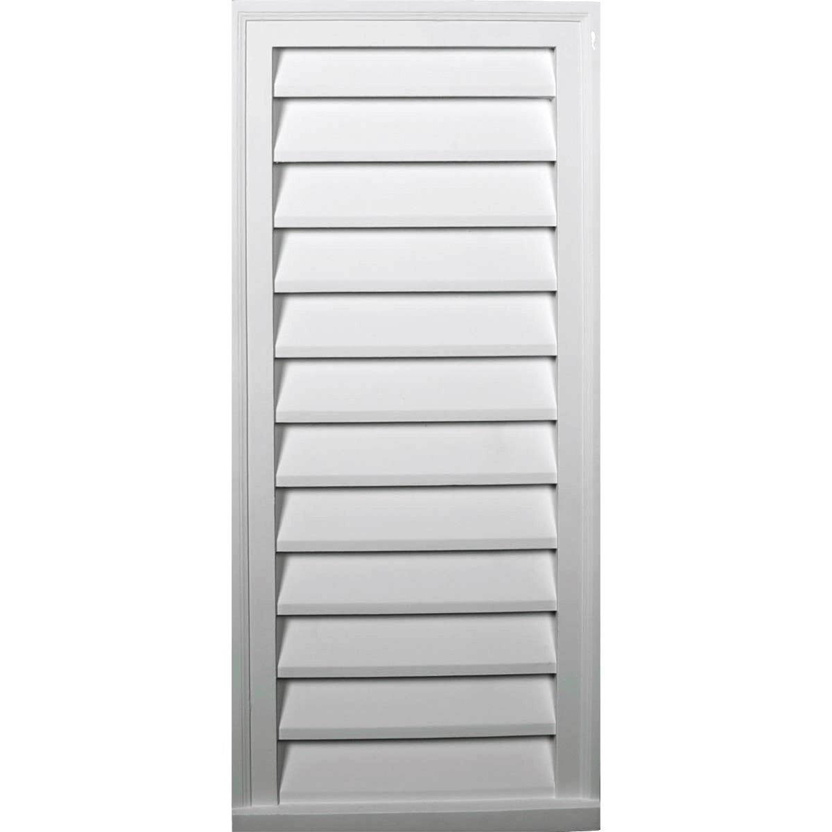 16x22W x 34x22H Vertical Urethane Gable Vent Louver, Non-Functional