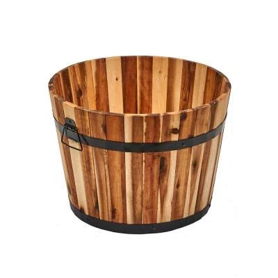 Worth Imports 13 x 18 in. Brown Wood Bucket Barrel
