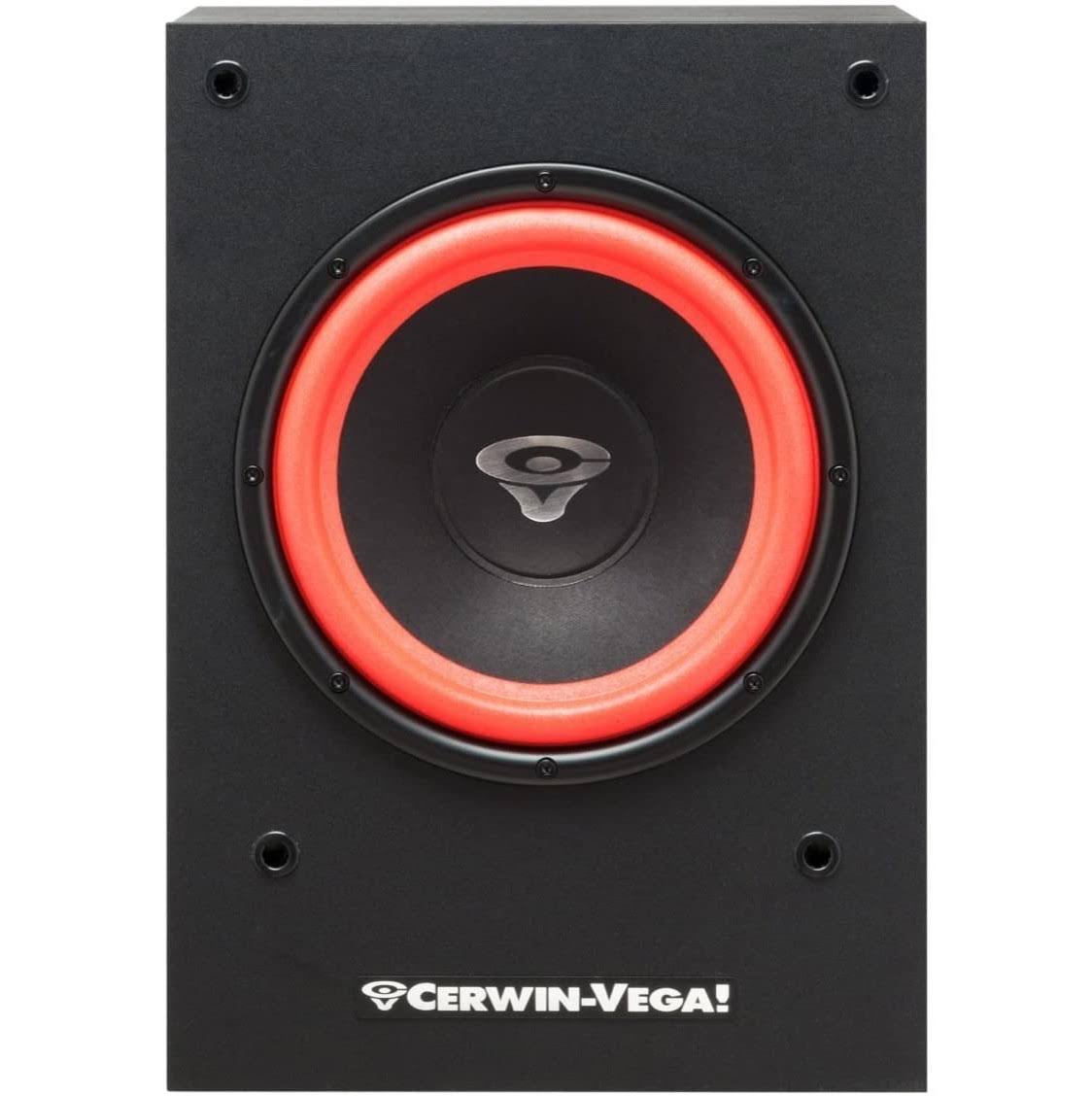 Cerwin-vega SL-10S 10′′ Powered Subwoofer, Auralex SubDude II Subwoofer Isolation Platform Bundle