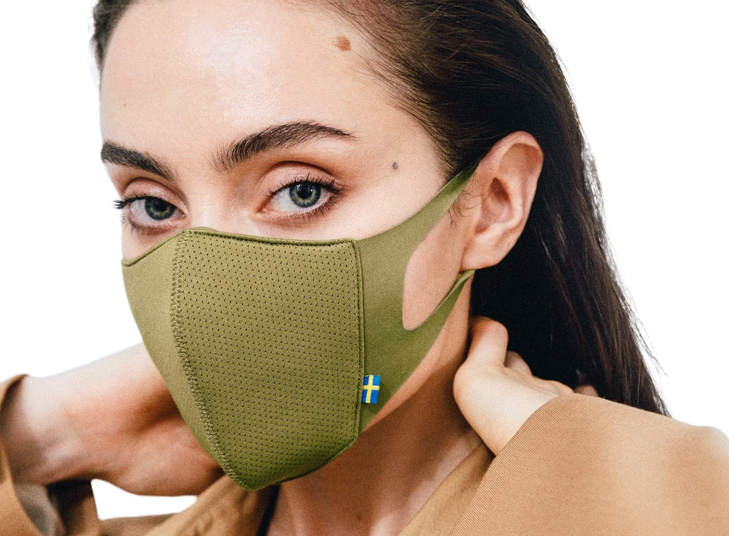 AIRINUM Lite Air Mask, Reusable Face Mask with 5-Layer Filter for Men, Women and Kids | Fashion Cover Washable Cloth Face Mask with 2 Filters (S, Aurora Blue)
