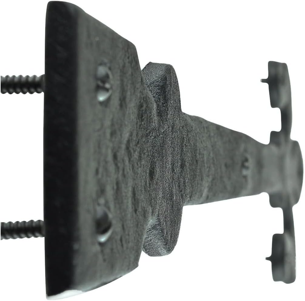 Wrought Iron Dummy Strap Door Hinge Fleur De Lis 16