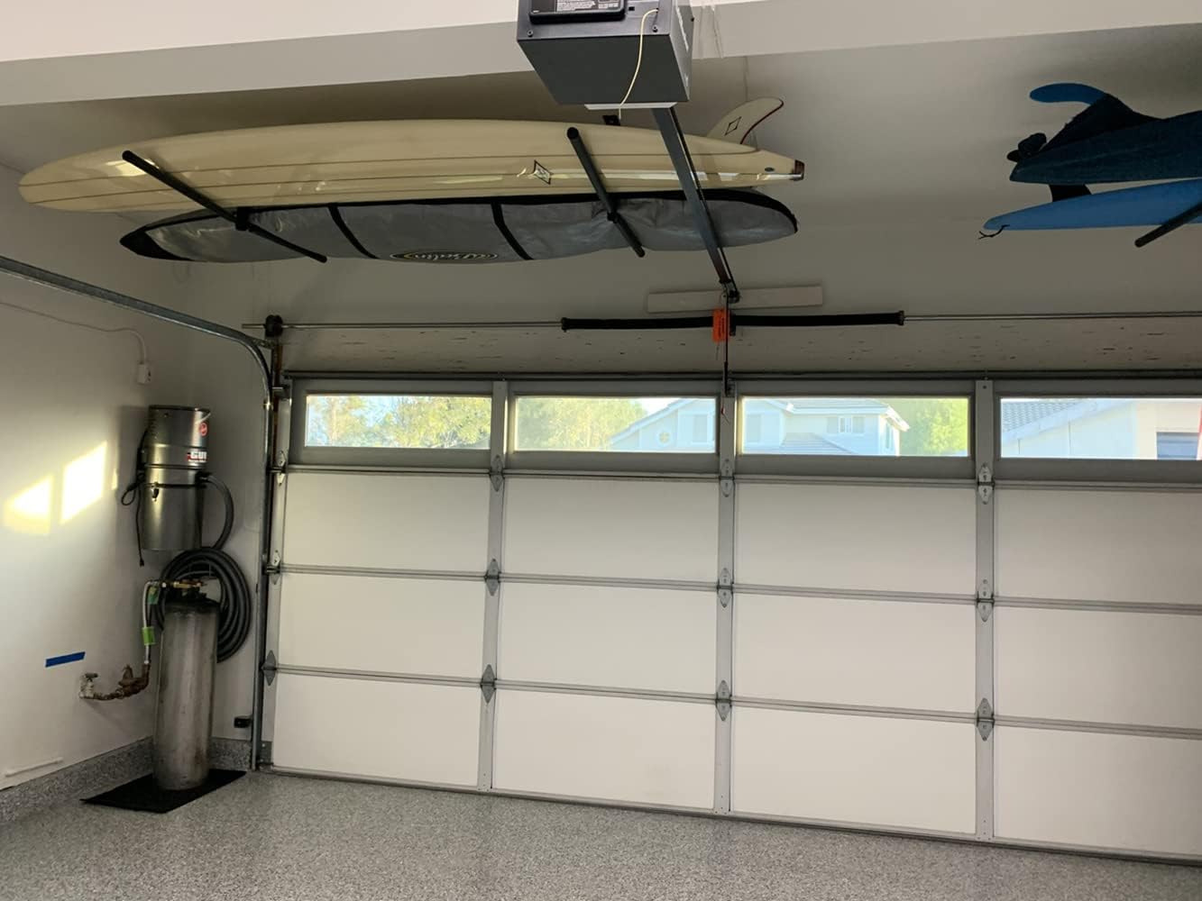 StoreYourBoard Double SUP & Surf Ceiling Storage Rack, Hi Port 2 Overhead Hanger Mount, Home & Garage