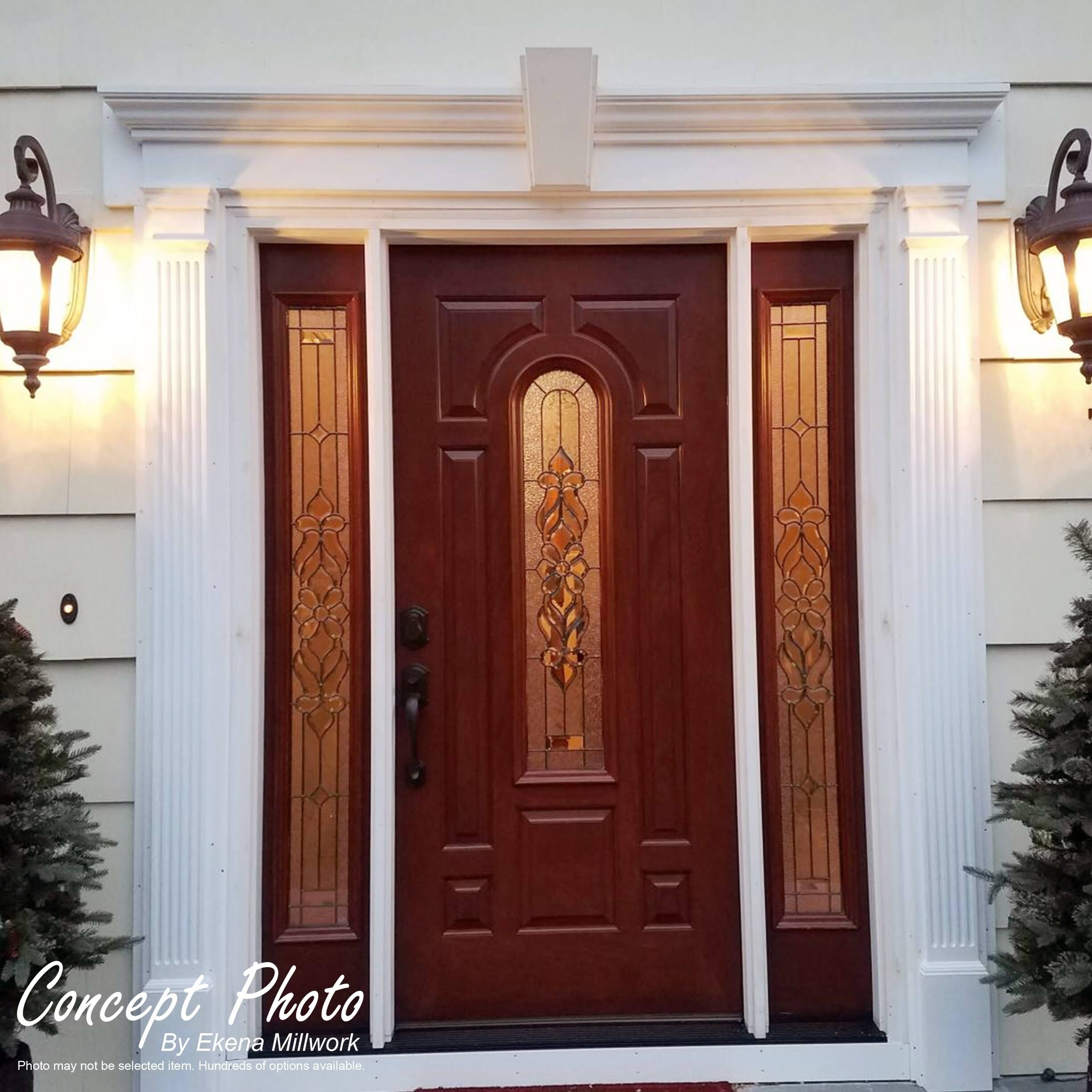 Ekena Millwork CRH06X73 73x22 Bottom Width x 76 1/2x22 Top Width x 6x22H x 1x22P Traditional Crosshead