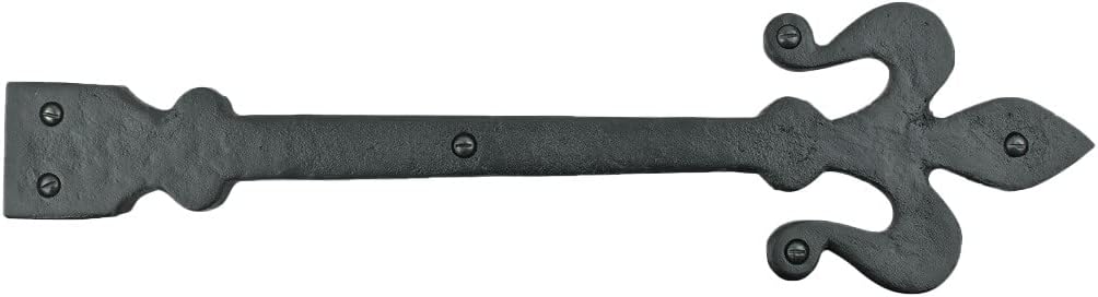 Wrought Iron Dummy Strap Door Hinge Fleur De Lis 16