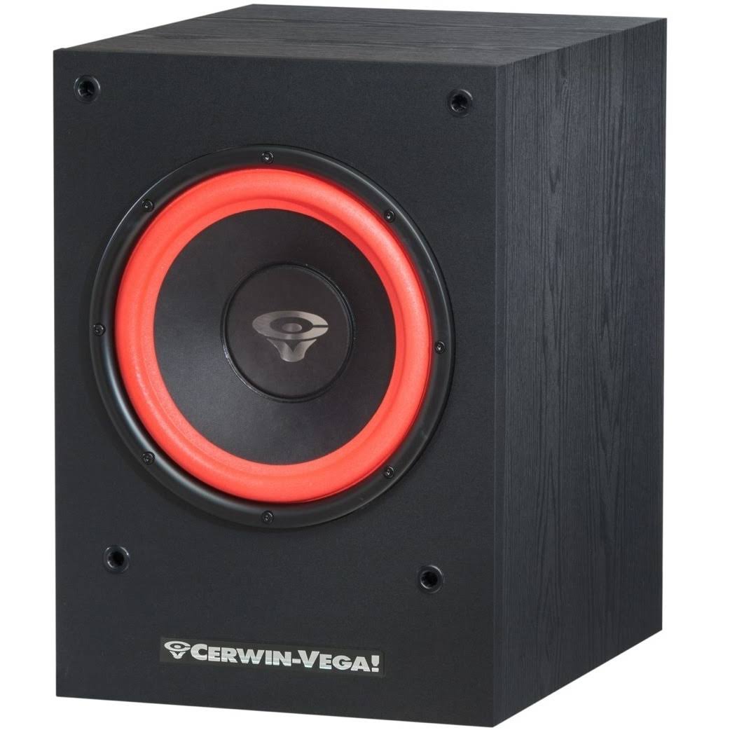 Cerwin-vega SL-10S 10′′ Powered Subwoofer, Auralex SubDude II Subwoofer Isolation Platform Bundle
