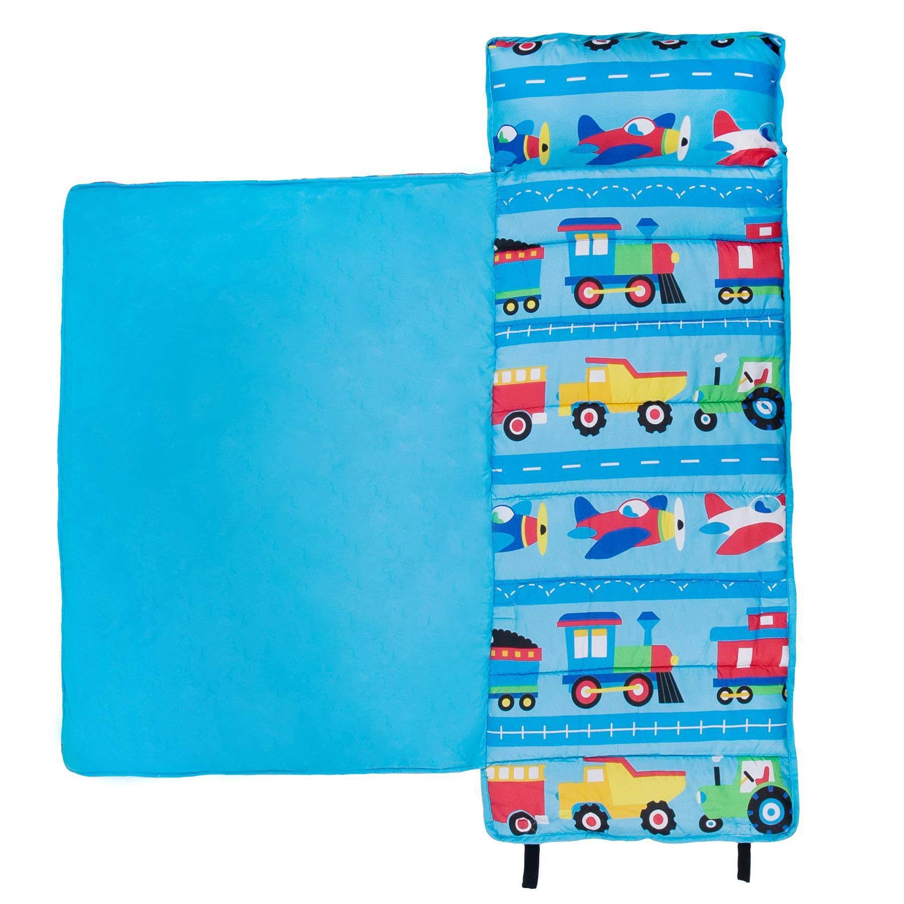 Wildkin Microfiber Nap Mat, Trains Planes u0026 Trucks